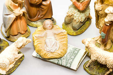 Image showing Nativity VS Commercialism