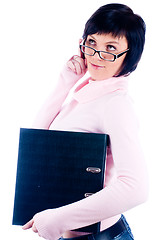 Image showing Businesswoman with a folder