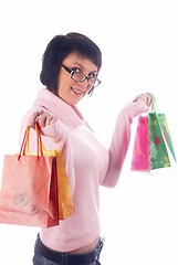 Image showing Shopping girl