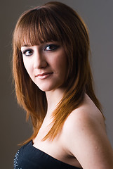 Image showing Girl with red hair