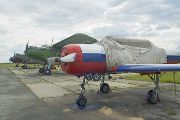 Image showing Airplane Yak-52 and An-52