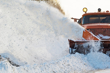 Image showing Snowplow at work