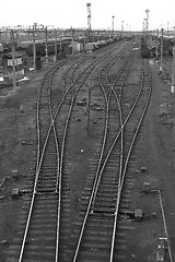 Image showing Railway Octopus. Black and white