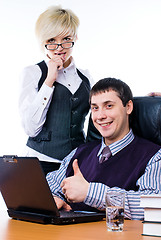 Image showing Successful young businessman