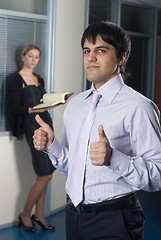 Image showing Businessman With Thumbs Up