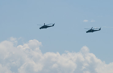 Image showing Russian helicopters