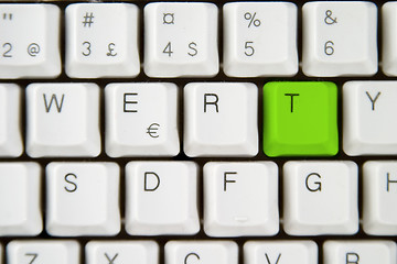 Image showing Computer Keyboard Letter T