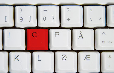 Image showing Computer Keyboard Letter O