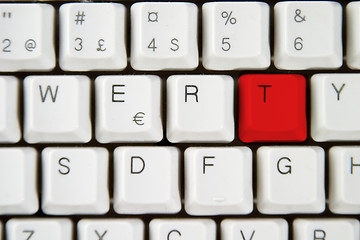 Image showing Computer Keyboard Letter T