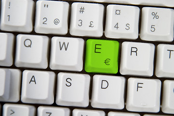 Image showing Computer Keyboard Letter E