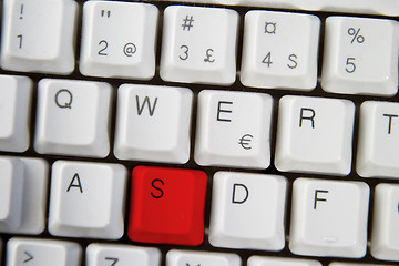 Image showing Computer Keyboard Letter S