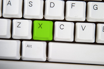 Image showing Computer Keyboard Letter X