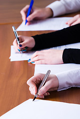 Image showing Signing girl