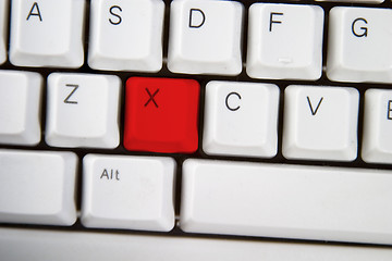 Image showing Computer Keyboard Letter X