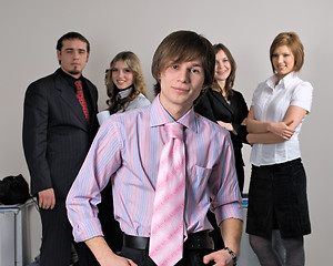 Image showing Young business team