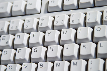 Image showing White Desktop Computer Keyboard