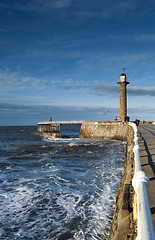 Image showing Whitby Lighthouse