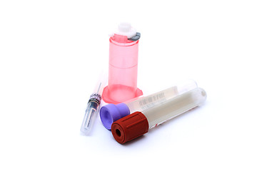 Image showing Test tubes and vacutainer