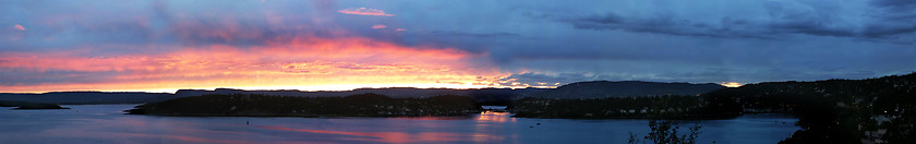 Image showing Oslo Fjord Panarama (23.86 MP)