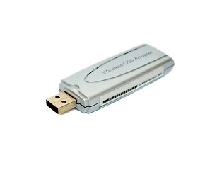 Image showing Wireless USB adapter on a white background