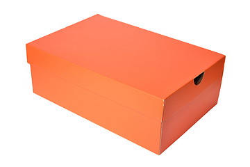 Image showing Orange box isolated on white