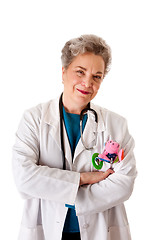 Image showing Happy smiling friendly pediatrician doctor nurse