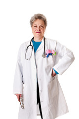 Image showing Happy smiling friendly pediatrician doctor nurse