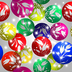 Image showing Christmas baubles design