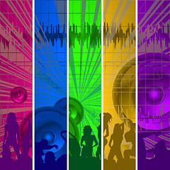 Image showing Dance party headers