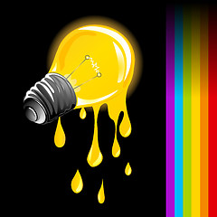 Image showing Draining light bulb