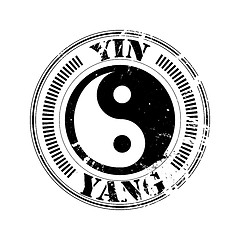 Image showing yin and yang stamp