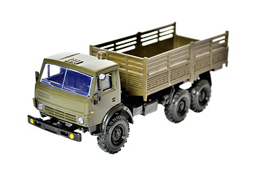 Image showing Collection truck model isolated on a white background