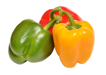 Image showing Fresh sweet pepper isolated on a white background