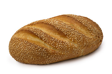 Image showing loaf of  fresh wheat  bread