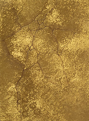 Image showing wall texture with gold  spots