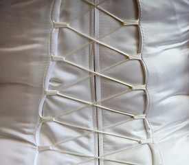 Image showing Close-up - corset lacing