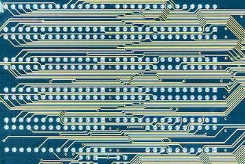 Image showing Circuit board blue texture