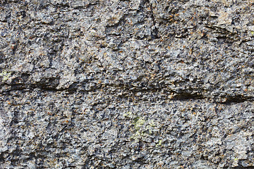 Image showing Gray rough surface of natural stone