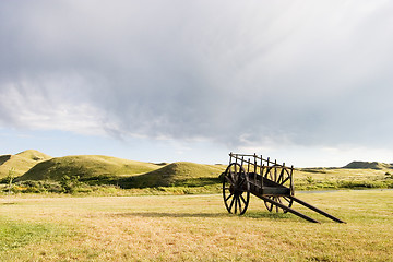 Image showing Old Wooden Cart