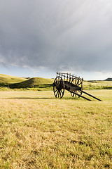 Image showing Old Wooden Cart