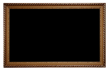 Image showing Dark wooden frame
