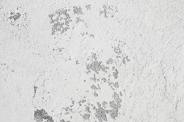 Image showing Surface of wall with weathered whitewash