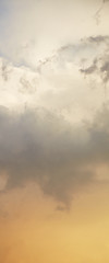 Image showing Vertical background - cloudy sky
