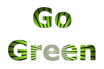 Image showing Go Green