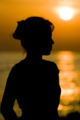 Image showing Girl Silhouette