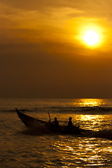 Image showing Fisherman at work