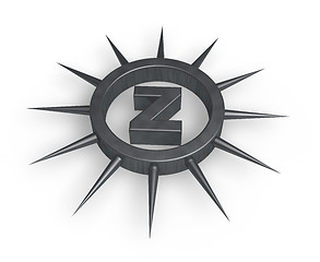 Image showing spiky letter z