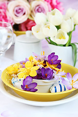 Image showing Easter place setting