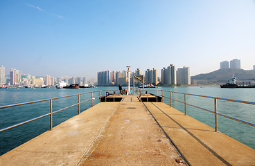 Image showing dock in city