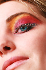 Image showing female eye with make up